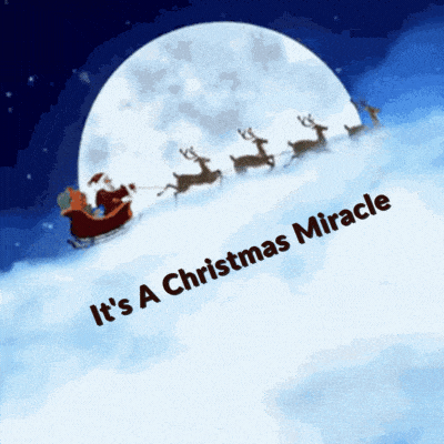 It's A Christmas Miracle Gif santa