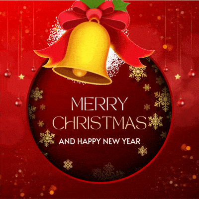 merry christmas and happy new year wishes gif