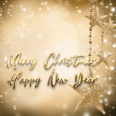 Animated Merry Christmas And Happy New Year 2023 Gif