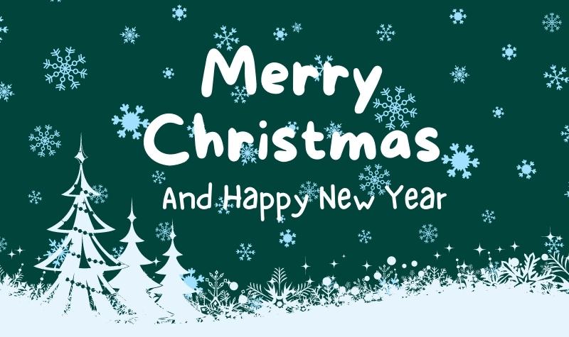 Animated Merry Christmas And Happy New Year Gif