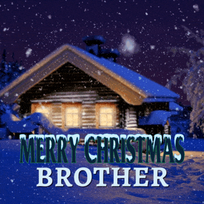 Merry Christmas Brother Gif 2022