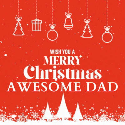 Merry Christmas Awesome Dad Gif