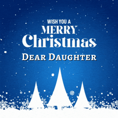 Merry Christmas Dear Daughter Gif
