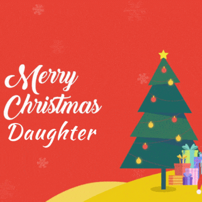 Merry Christmas Daughter Gif images free download