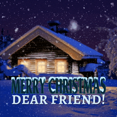 Merry Christmas Dear Friends Gif