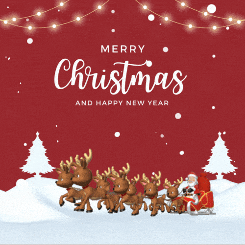 Merry Christmas and happy new year gif free download