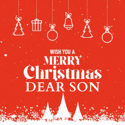 Merry Christmas Dear Son Gif