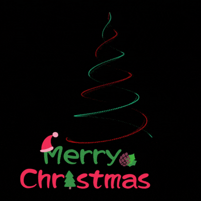 merry christmas tree gif