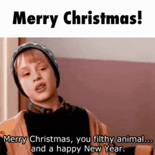 Merry Christmas Ya Filthy Animal Gif