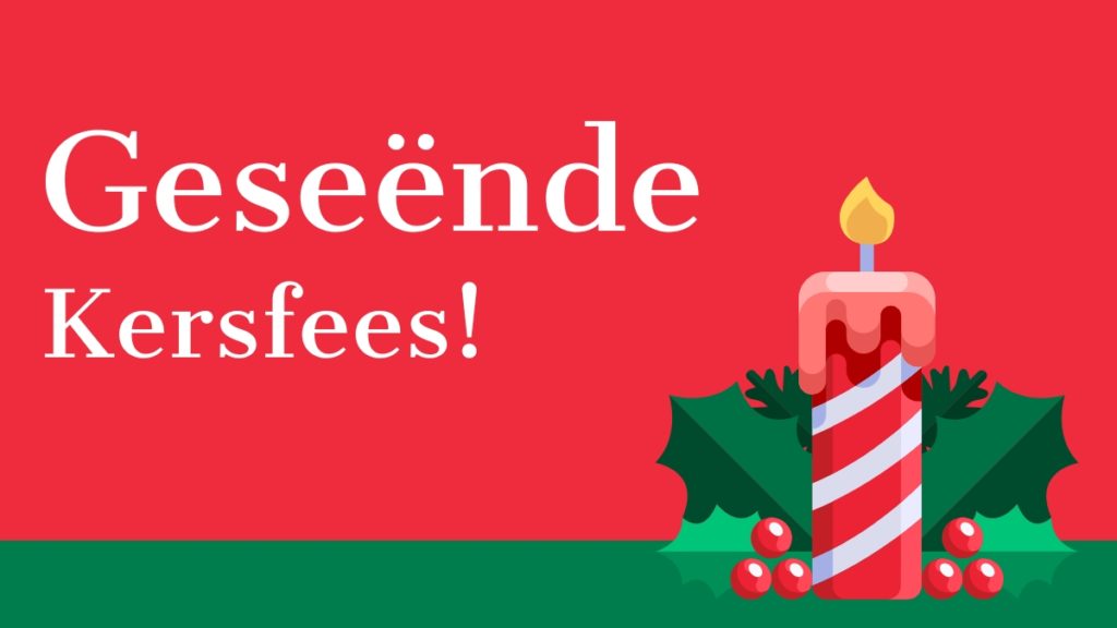 Merry Christmas In Afrikaans 