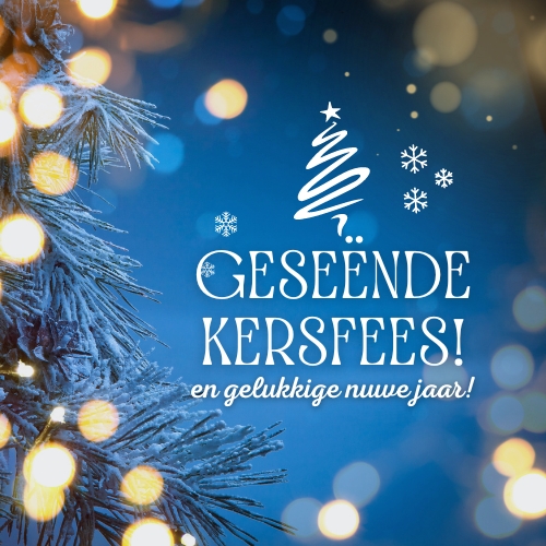 Merry Christmas and Happy New Year in Afrikaans Images