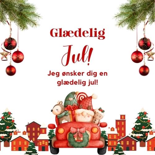 Merry Christmas in Danish Wishes