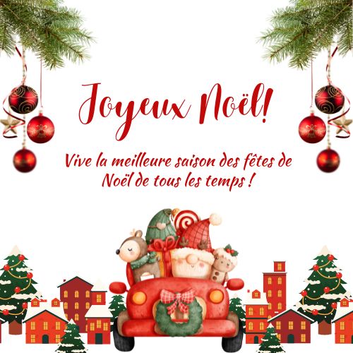 Merry Christmas in French Wishes