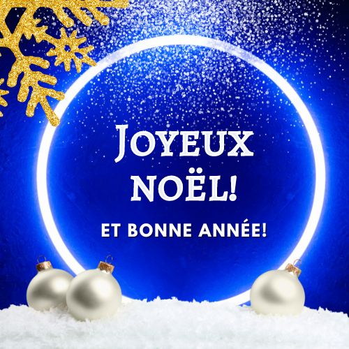 Merry Christmas and happy new year in French Images