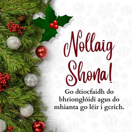 Merry Christmas In Irish Gaelic Images