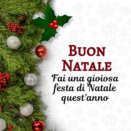 Merry Christmas in Italian Images