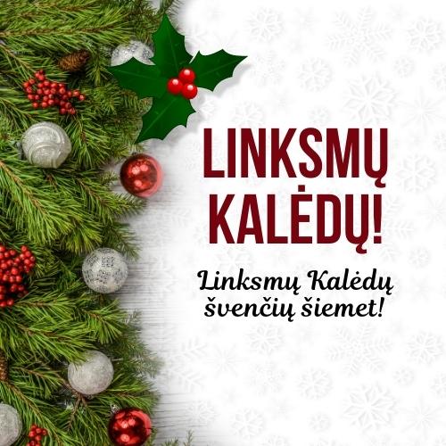 Merry Christmas in Lithuanian Wishes