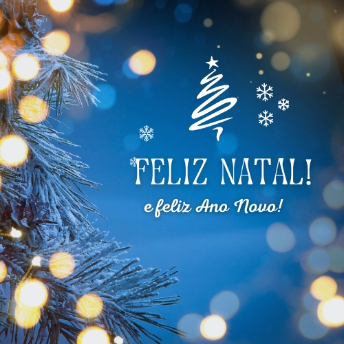 Merry Christmas and happy new year in Portuguese
