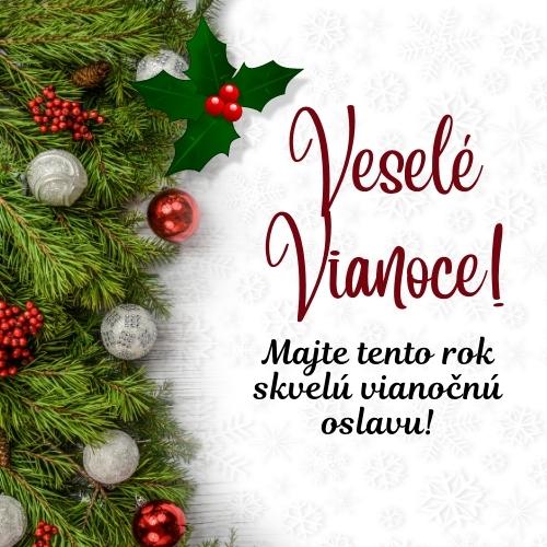 Merry Christmas in Slovak Messages