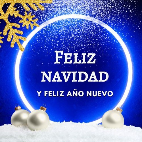 Merry Christmas & Happy New Year in Spanish