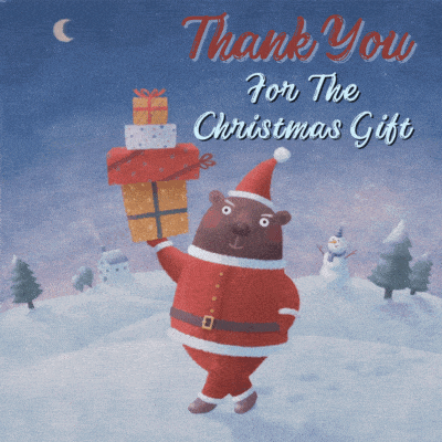 Thank You for the Christmas Gif