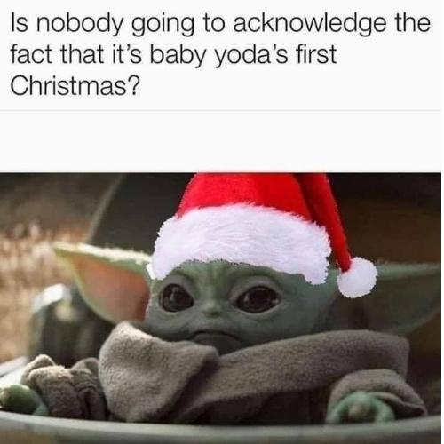 yoda first christmas memes