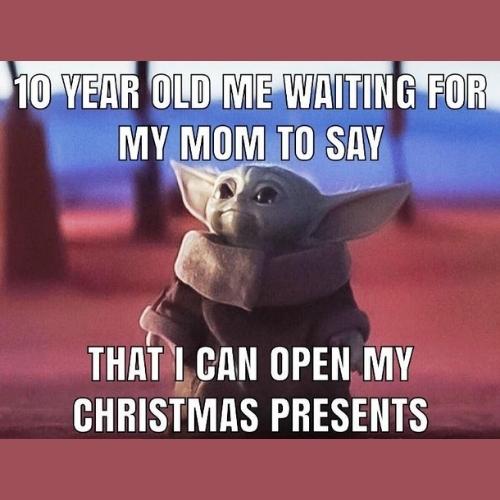 funny baby Yoda Christmas Memes