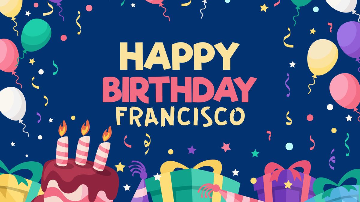 Happy Birthday Francisco Wishes, Images, Cake, Memes, Gif