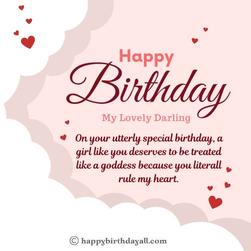 heart touching birthday wishes for girlfriend