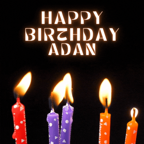 Happy Birthday Adan Gif