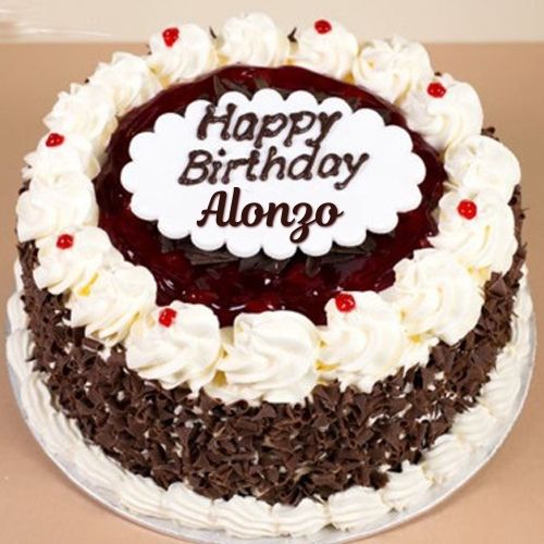 Happy Birthday Alonzo Cake With Name