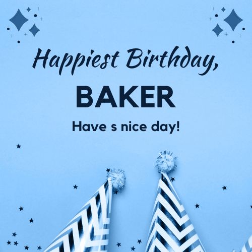 Happy Birthday Baker Images