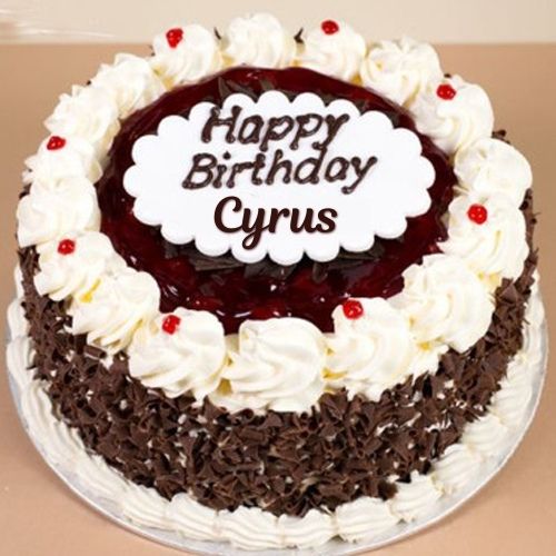 Happy Birthday Cyrus Cake With Name