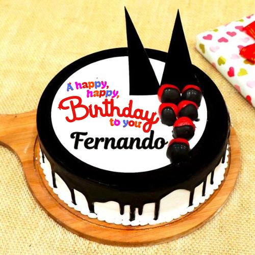 Happy Birthday Fernando Cake With Name