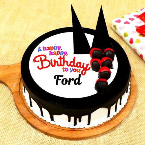 Happy Birthday Ford Cake With Name