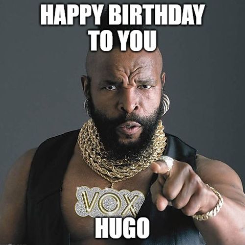 Happy Birthday Hugo Memes