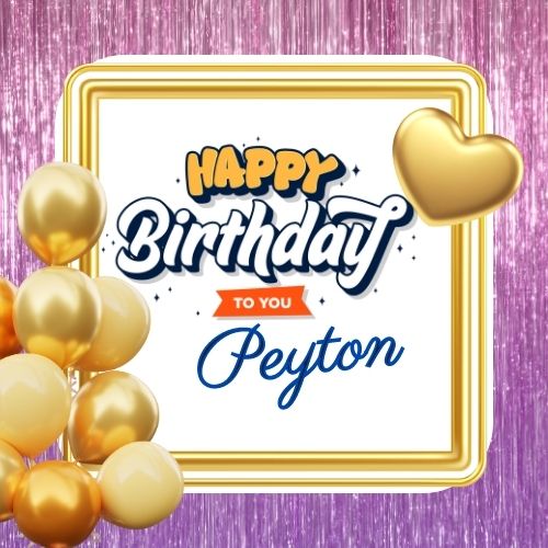 Happy Birthday Peyton Picture