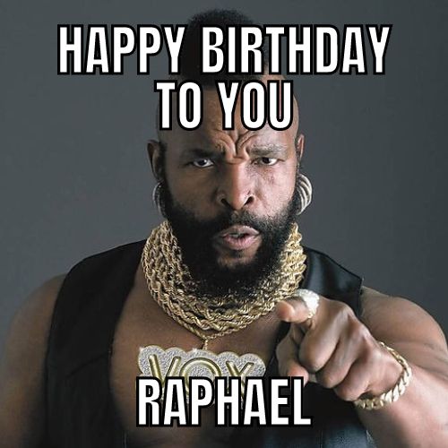 Happy Birthday Raphael Memes