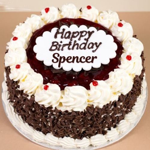 Happy Birthday Spencer Cake With Name