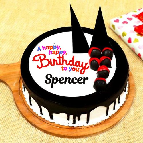 Happy Birthday Spencer Cake With Name