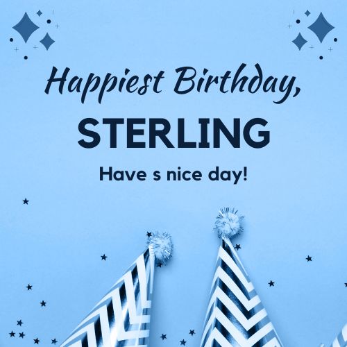 Happy Birthday Sterling Images
