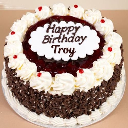 Happy Birthday Troy Cake With Name