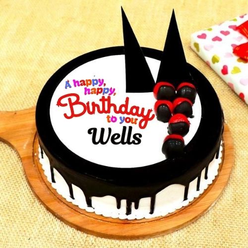 Happy Birthday Wells Cake With Name