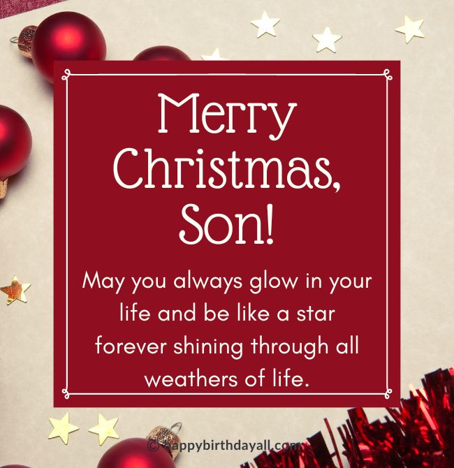 Merry Christmas Wishes for Son 2024