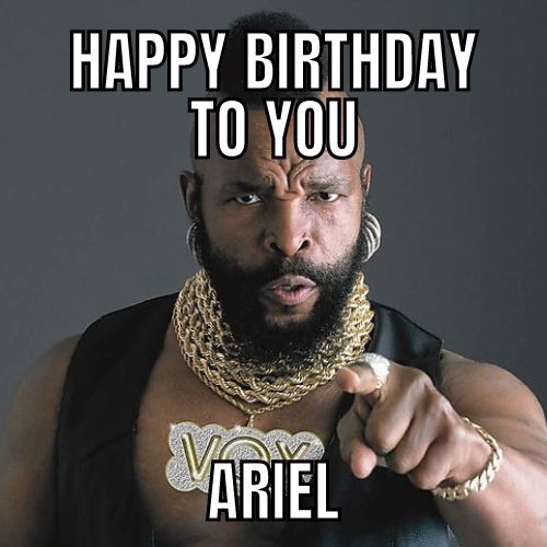 Happy Birthday Ariel Memes