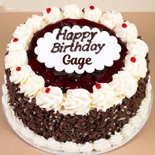 Happy Birthday Gage Cake With Name