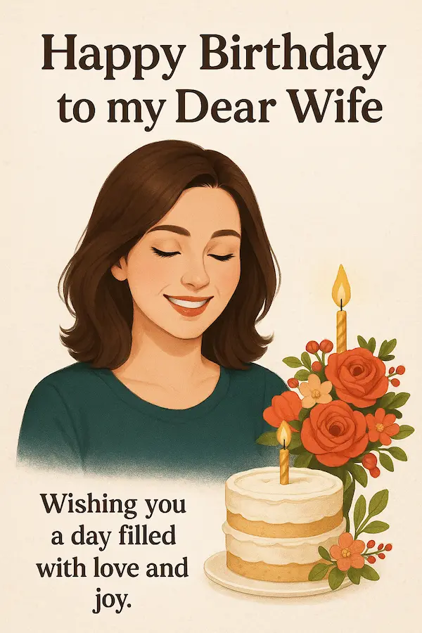 Emotional / Sweet Birthday Wishes for Life Partner (Wife) in hindi